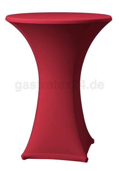 Stretch-Stehtischhusse Samba D1 bordeaux